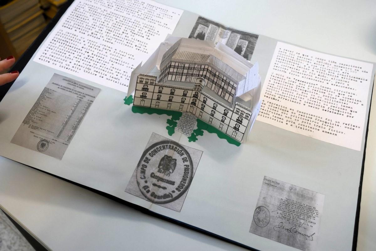 Maqueta do campo de concentración de A Guarda.