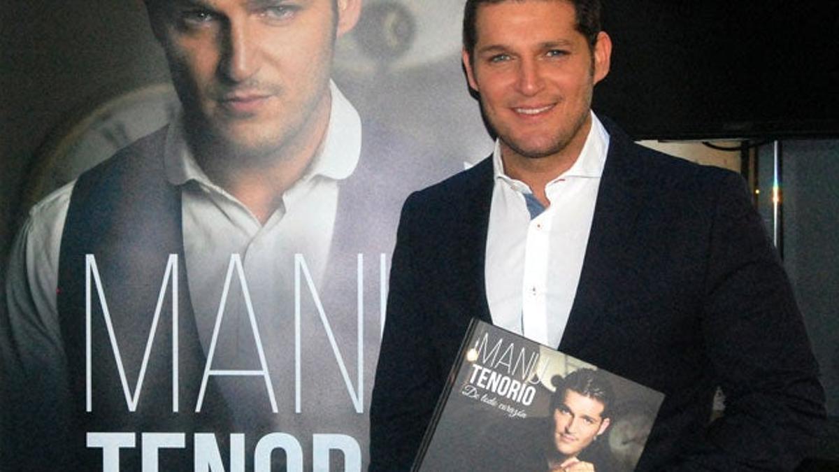 Manu Tenorio, en la presentación de su libro De todo corazón.