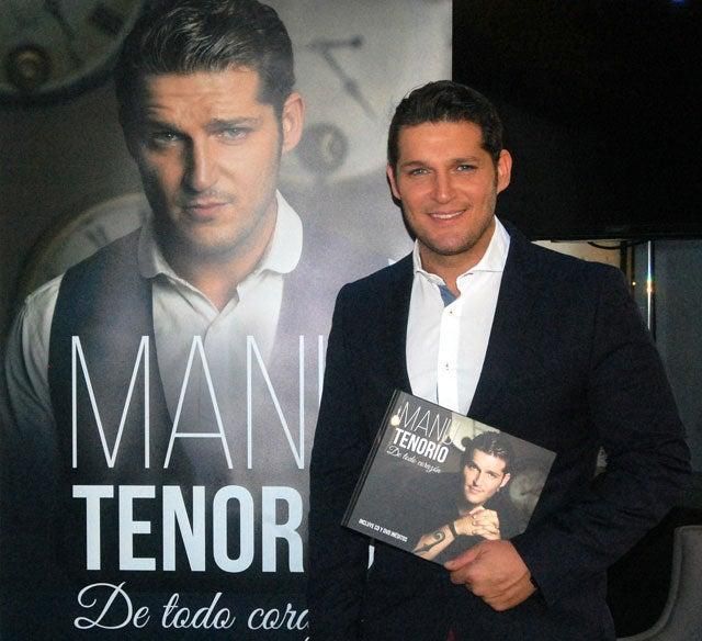 Manu Tenorio, en la presentación de su libro De todo corazón.