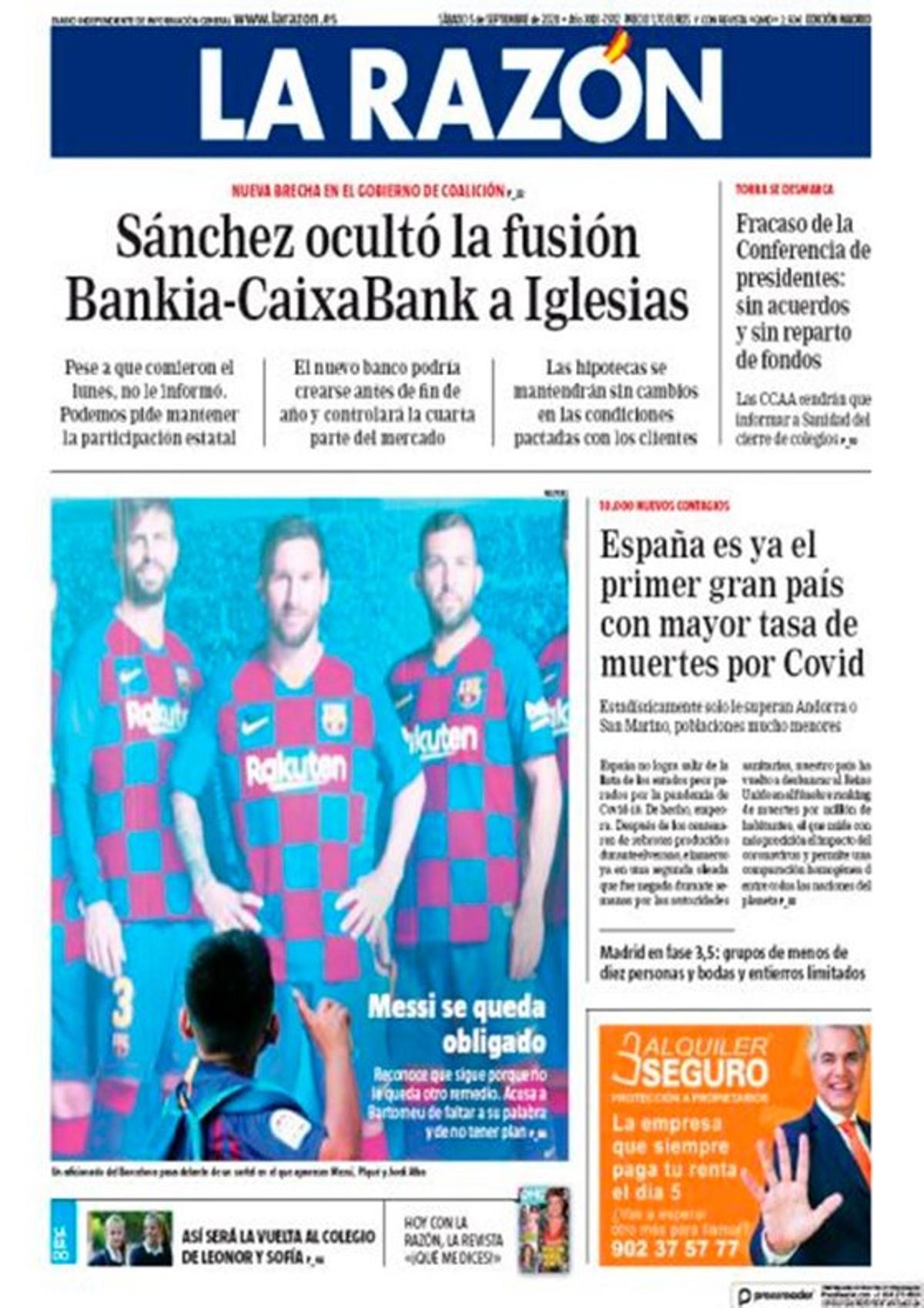 Messi se queda: las portadas de la prensa mundial