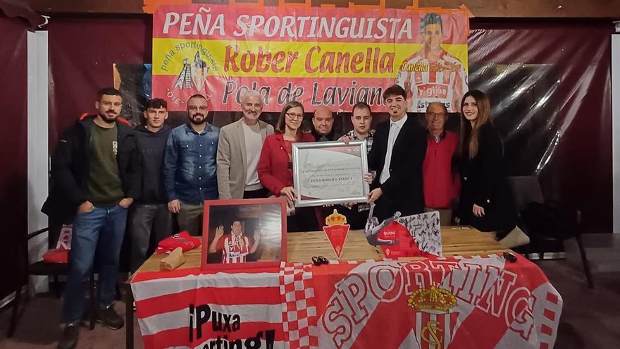 La peña sportinguista Róber Canella celebra su 16º. aniversario con nuevo presidente