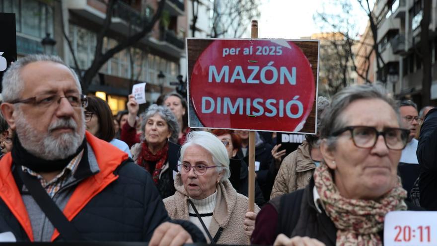 Parlamento de Ernesto Martínez, familiar de dos fallecidas en la dana, en la sexta manifestación