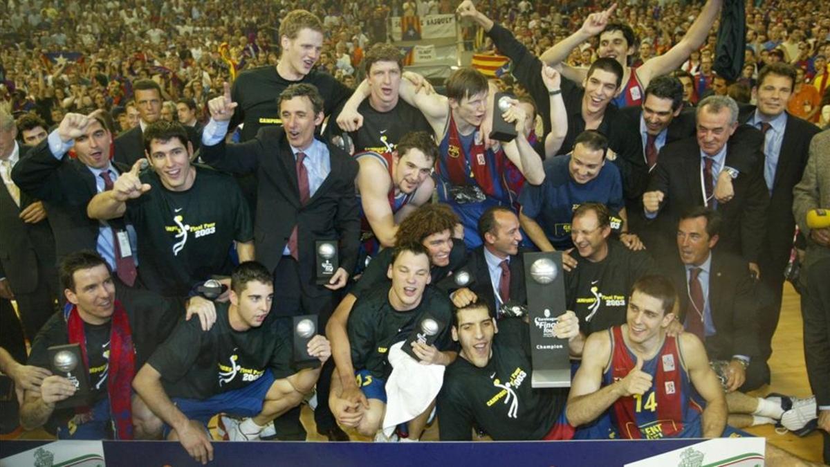 El 11 de mayo de 2003, el Barça conquisto su primera Euroliga