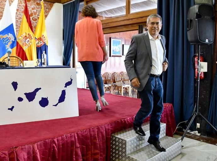 07/05/2019 LAS PALMAS DE GRAN CANARIA. .Los candidatos de los principales partidos al Cabildo de Gran Canaria contrastan sus propuestas en un debate organizado or la cadena COPE, en el Real Club Náutico de Gran Canaria. Nueva Canarias, Antonio Morales. JxGC Coalición Canaria, José Miguel Bravo de Laguna. PP AV, Marco Aurelio Pérez. Sí Podemos, Sara Ramírez. PSOE, Luis Ibarra.  Fotógrafa: YAIZA SOCORRO.  | 07/05/2019 | Fotógrafo: Yaiza Socorro