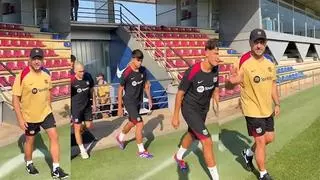 Flick ya dirige su primer entrenamiento con el Barça
