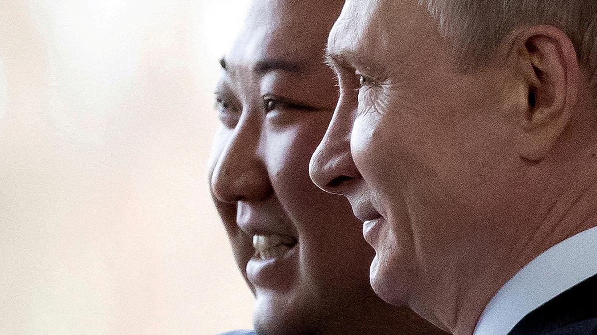 Vladimir Putin y Kim Jong Un.