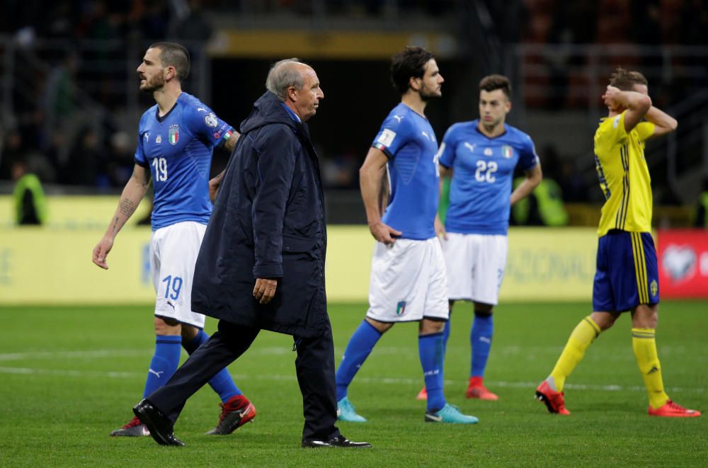 Italia, fuera del Mundial de Rusia