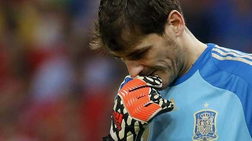 Casillas, apesadumbrado.