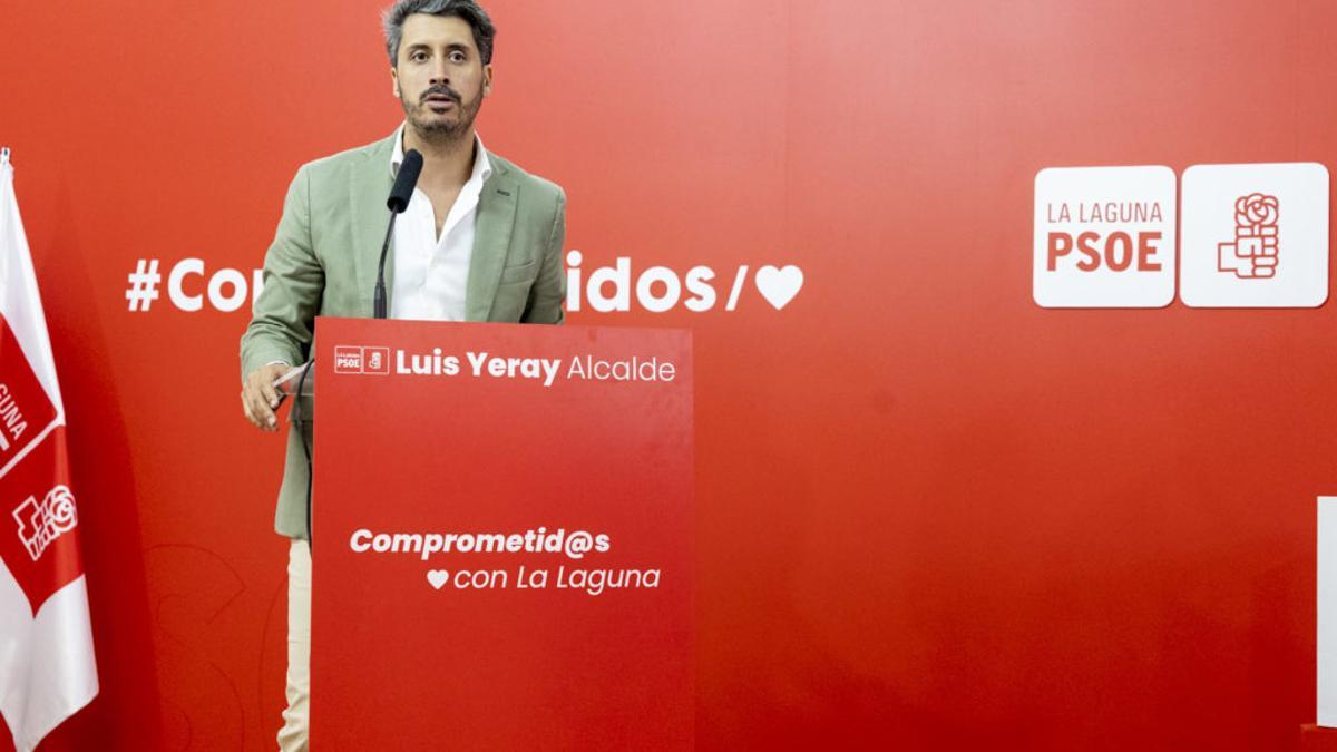 Luis Yeray Gutiérrez, alcalde de La Laguna y líder de los socialistas laguneros.