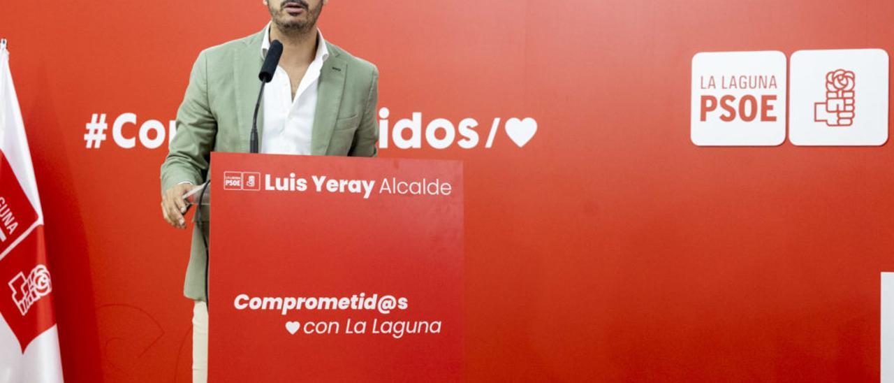 Luis Yeray Gutiérrez, alcalde de La Laguna y líder de los socialistas laguneros.