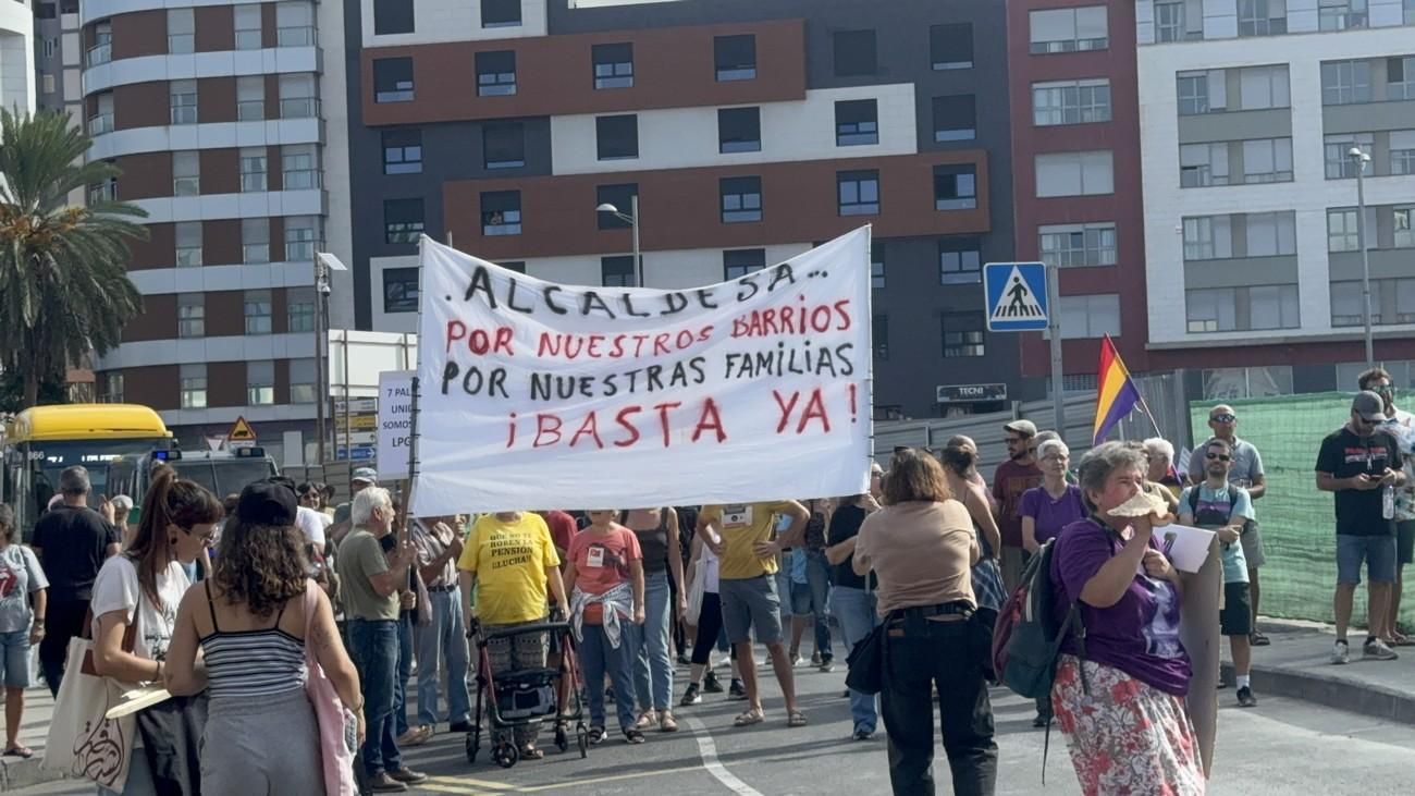 Manifestación en Guanarteme contra la gentrificación y la especulación inmobiliaria