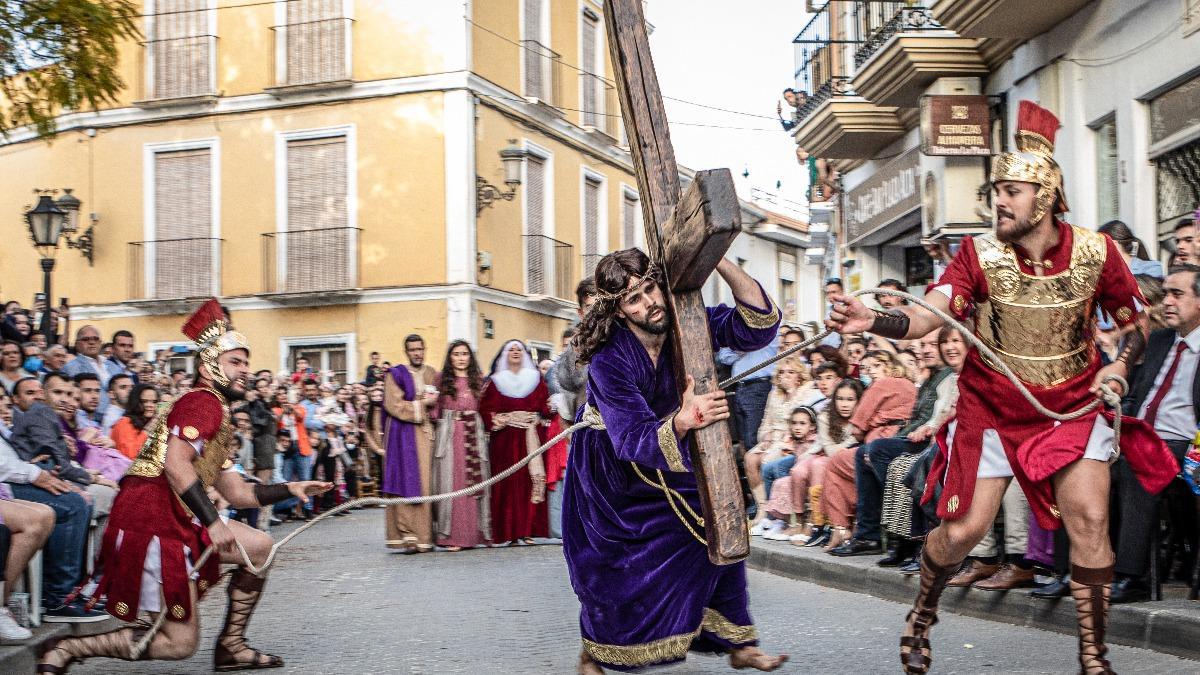 Procesión de las Tres Caídas en la tarde del Viernes Santo.