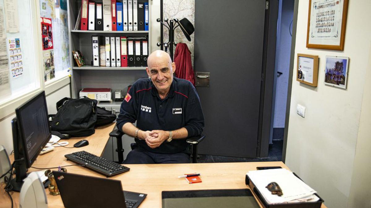 Gabriel Marzo, sergent en cap del parc de Bombers de Palafrugell 