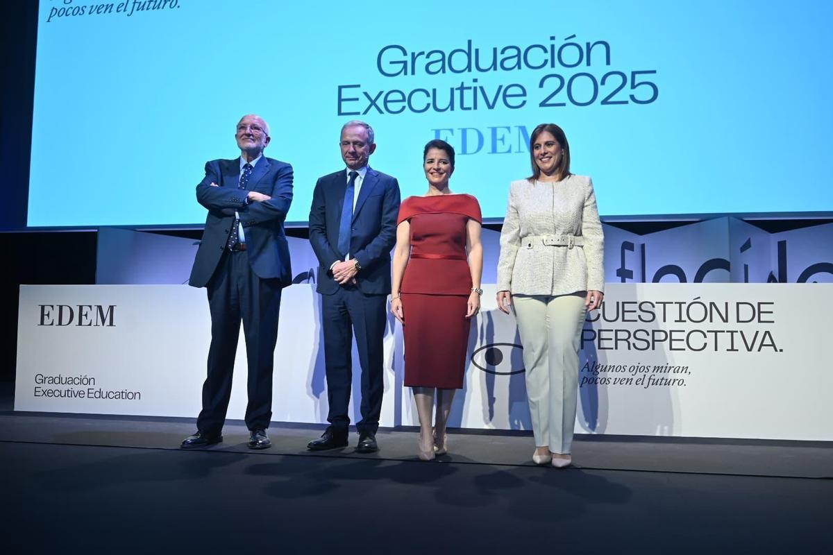 Juan Roig, Enrique Lores, Hortensia Roig y Elena Fernández.