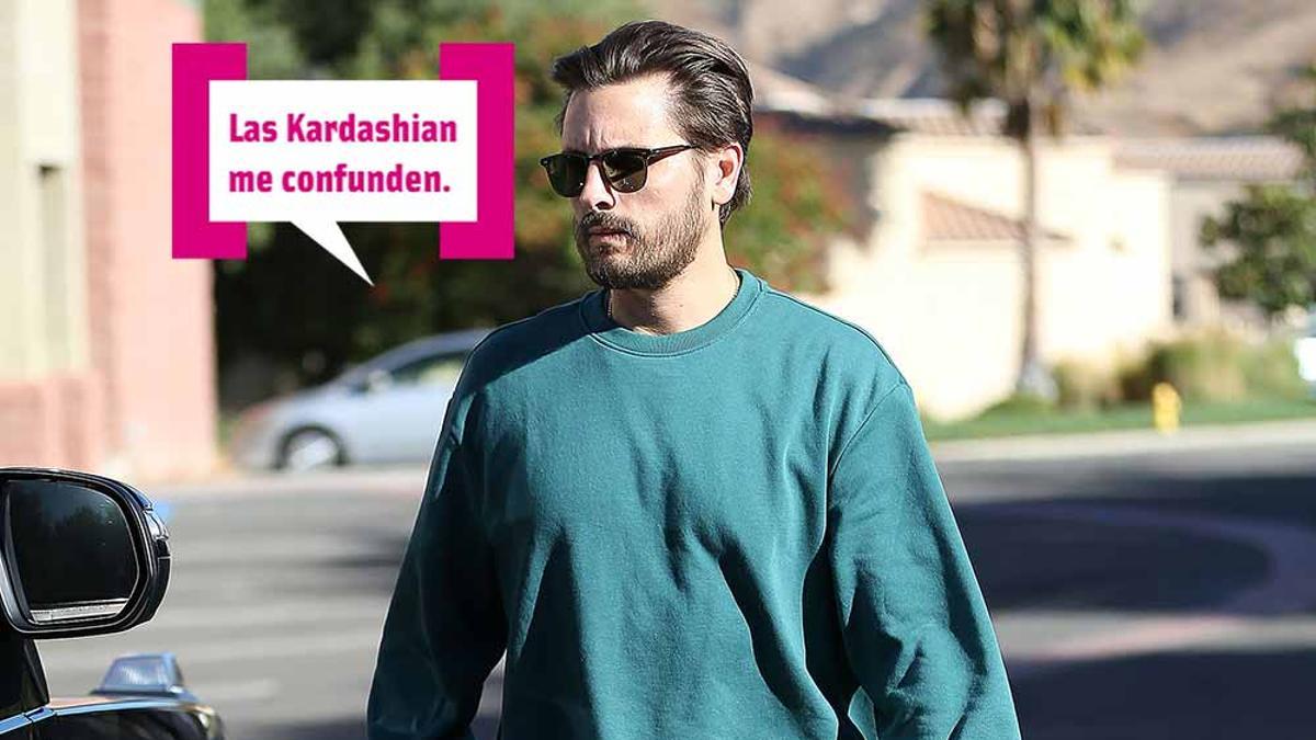 Scott Disick pasenando con bocadillo Cuore