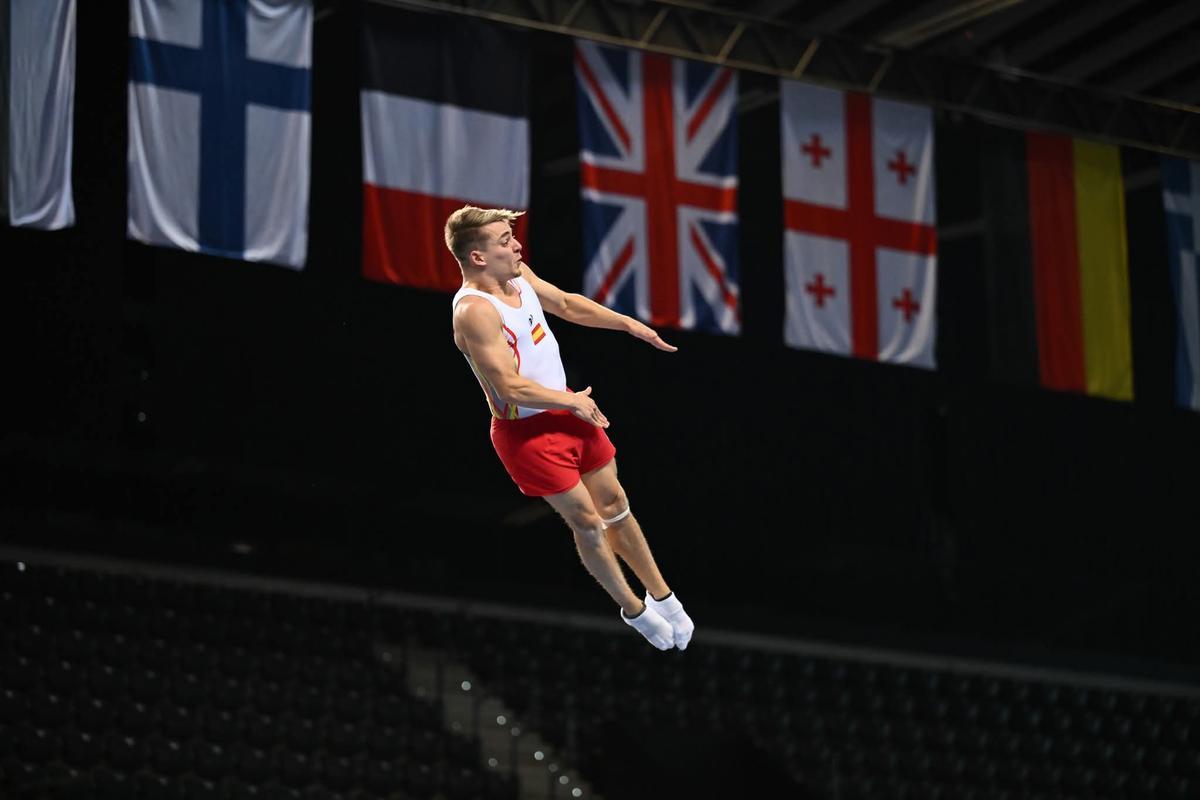 Robert Vilarasau durant un entrenament a Pamplona