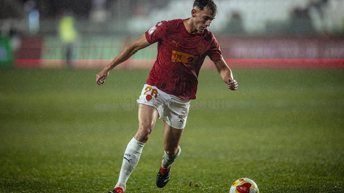 Iranzo, en un partido con el Valencia en la Copa del Rey.