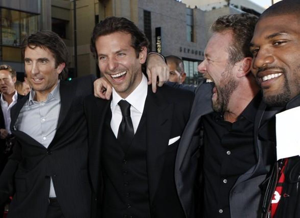Sharlto Copley, Bradley Cooper, Joe Carnahan i Quinton Jackson.