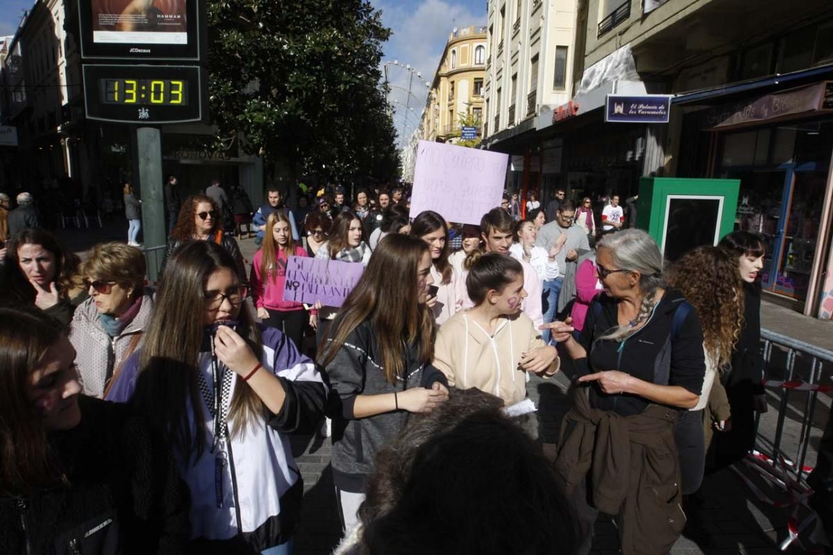 Multitudinaria manifestación contra la violencia hacia la mujeres