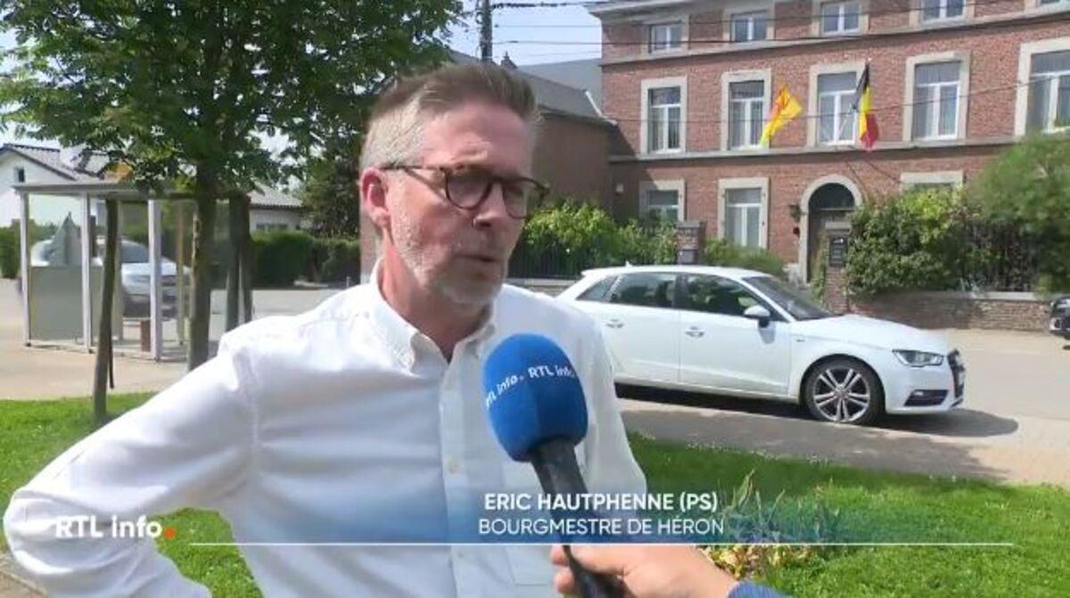 El alcalde de Héron, Eric Hautphenne, hablando del caso