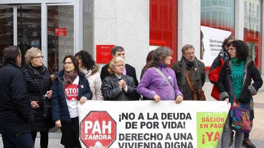 Miembros de la Plataforma de Afectados por la Hipoteca.