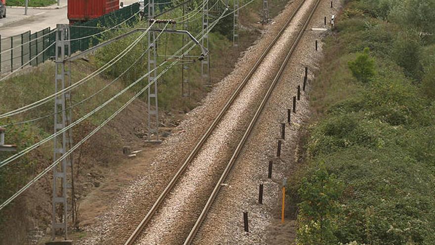 Trazado de Renfe en la línea que será intervenida.