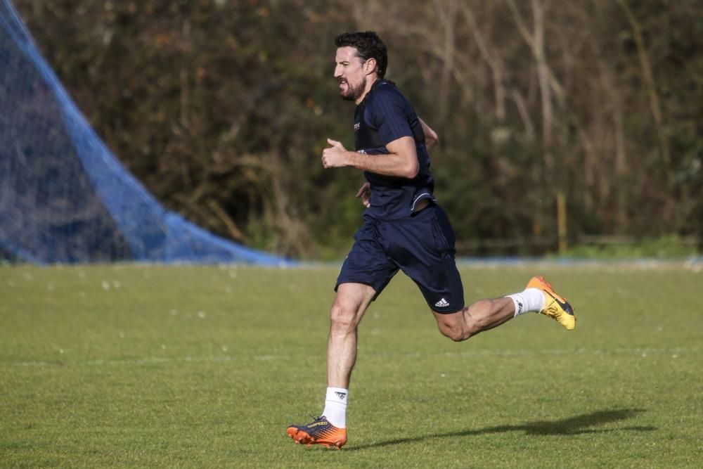 Primer entrenamiento del Real Oviedo del 2018