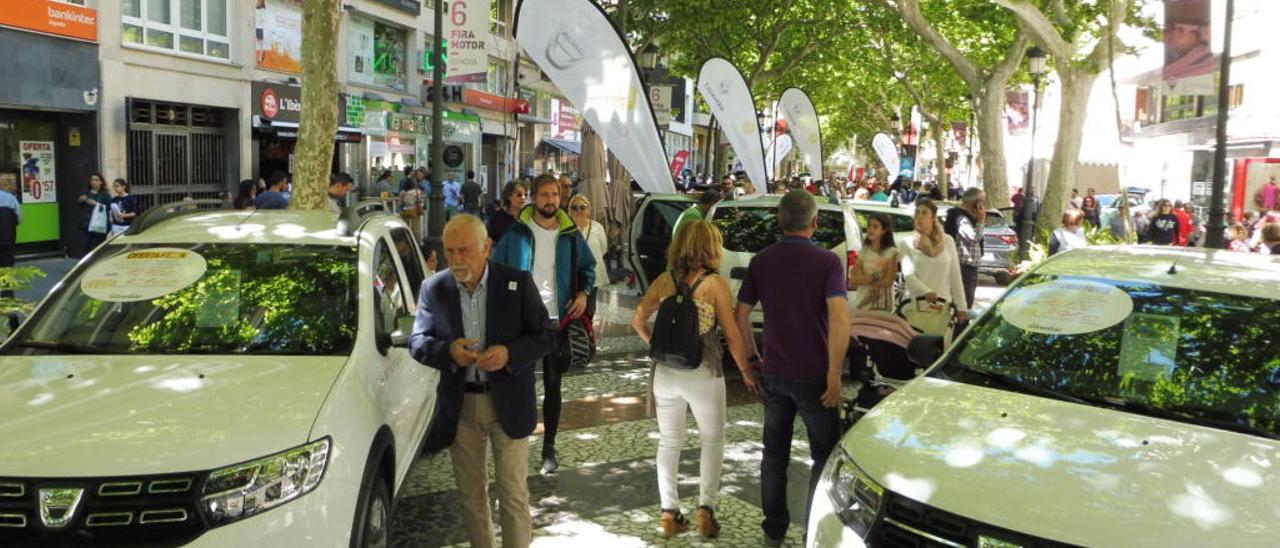 Una imagen de la Fira del Motor del año pasado en el centro de Gandia.