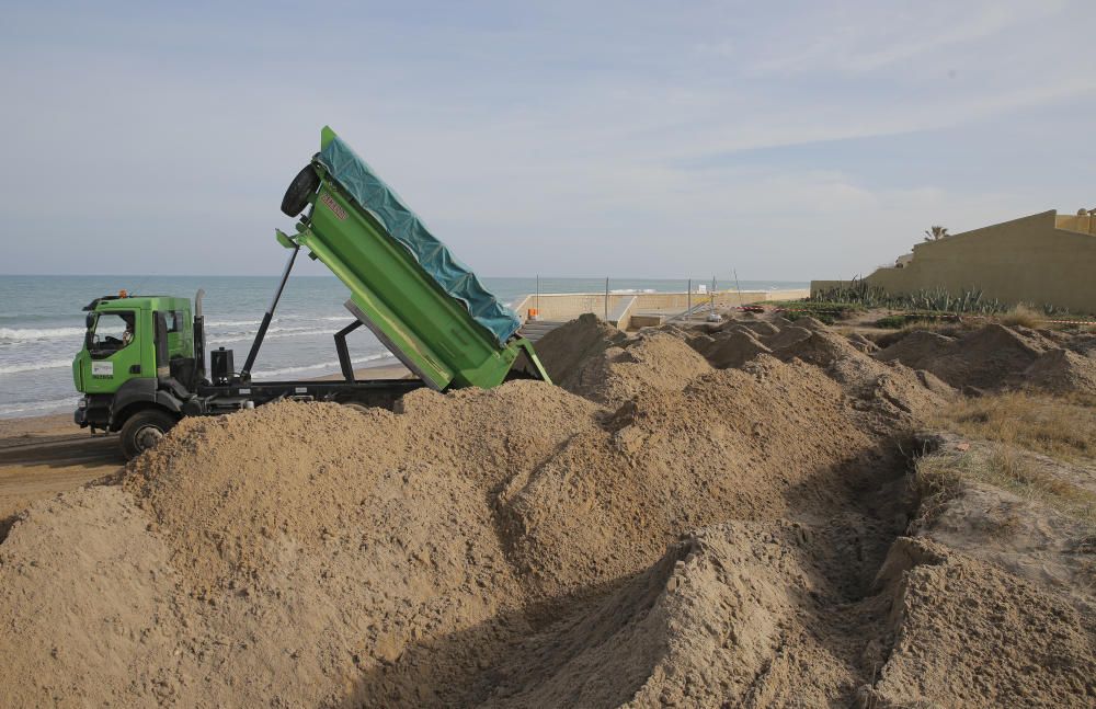 Obras en las playas del Saler y la Garrofera