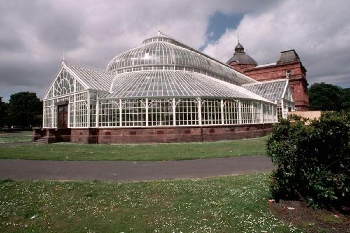 El invernadero de los Jardines Botánicos de Glasgow