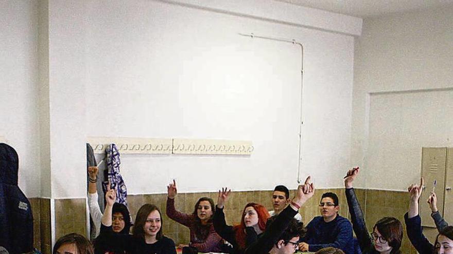 Alumnos del María de Molina, durante una clase.