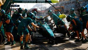 Pitstop de Fernando Alonso en Aston Martin