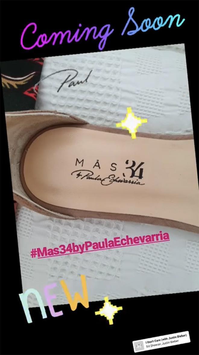 Primera imagen de la colección cápsula de zapatos de Paula Echevarría para la marca española Mas34