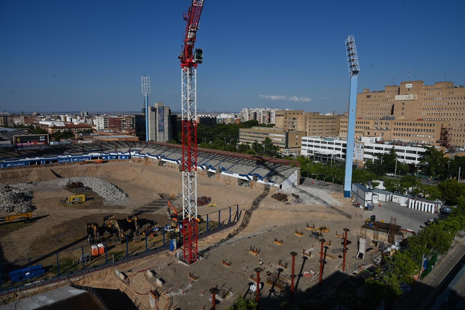En imágenes | Así avanzan las obras en La Romareda