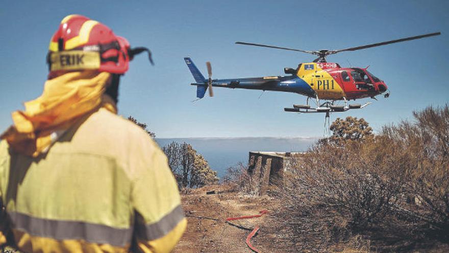 Un menor es el supuesto responsable del incendio forestal de Garafía