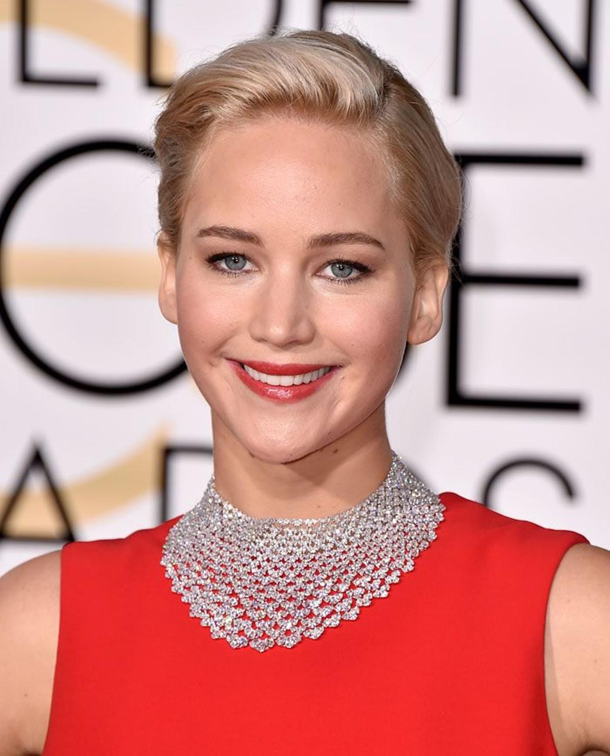 Globos de Oro 2016: Jennifer Lawrence con labios de Dior