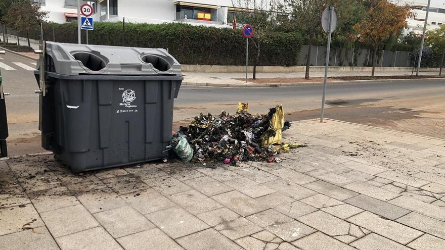 Identificados tres menores como presuntos autores de la quema de un contenedor en Turruñuelos