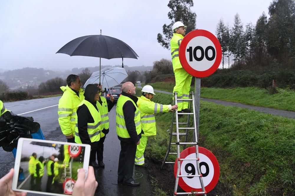 Nuevos límites a 90km/h en carreteras de A Coruña