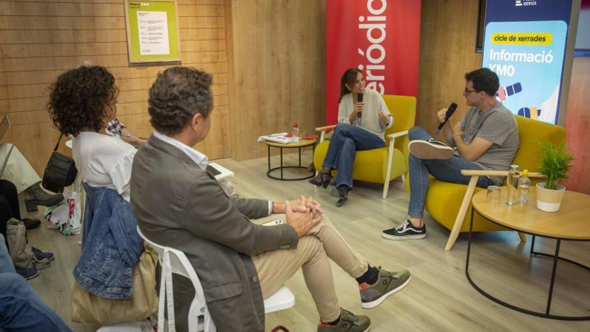Acto de El Periódico en Abacus de Sabadell con la alcaldesa de la ciudad de Sabadell Marta Farrés sobre los retos de la ciudad y el redactor Manuel Arenas