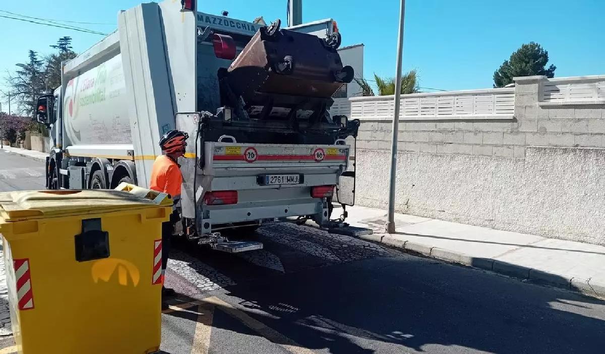 Recogida de residuos en l'Eliana.