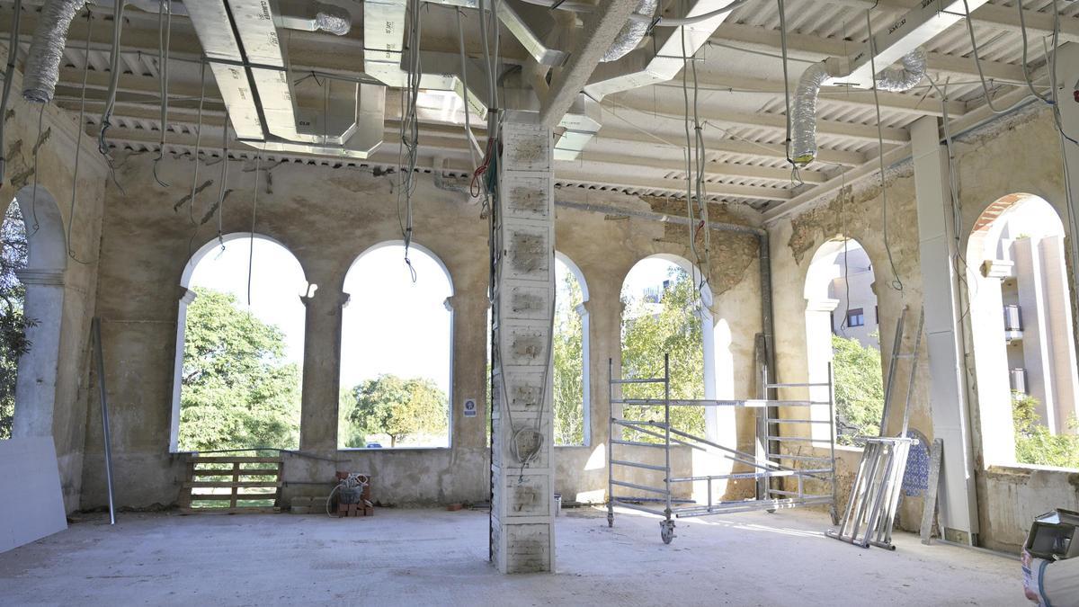 Trabajos de rehabilitación de Villa Amparo en Paiporta.