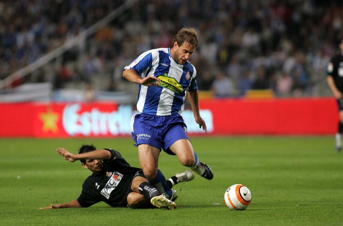 Pablo Zabaleta, ante la Real Sociedad el día de la salvación con el gol de Coro