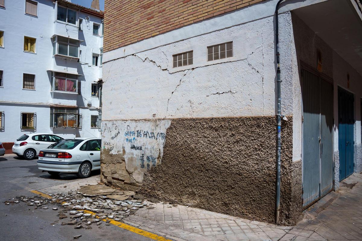 Daños en Granada tras el terremoto del pasado sábado.