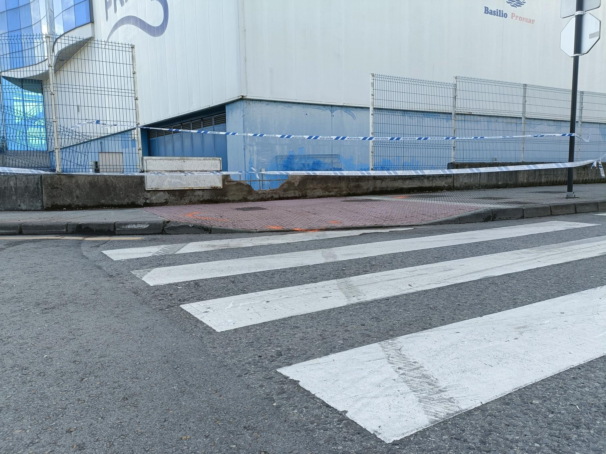 En imágenes: así quedó la zona en la que tuvo lugar el atropello en una carrera ilegal en Oviedo