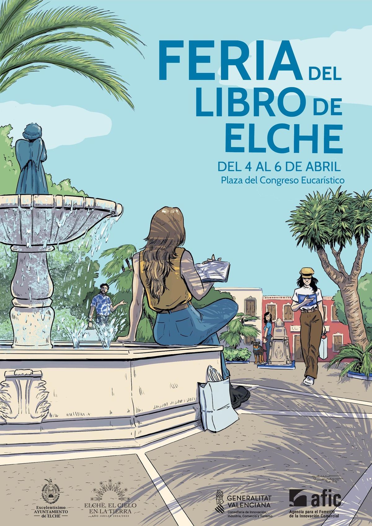 Cartel de la Feria del Libro de Elche