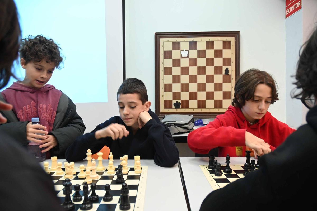 Los alumnos del Marco Frechín, durante un entrenamiento