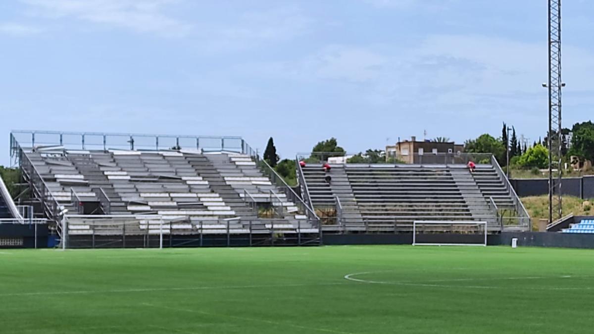 Empieza la transformación del estadio de Can Misses en Ibiza