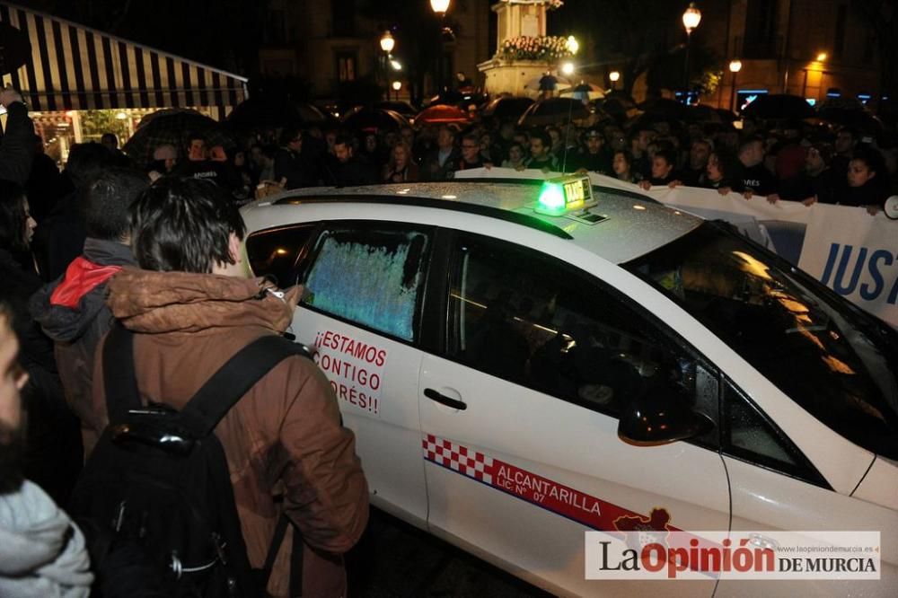 Protesta por la agresión a Andrés Martínez