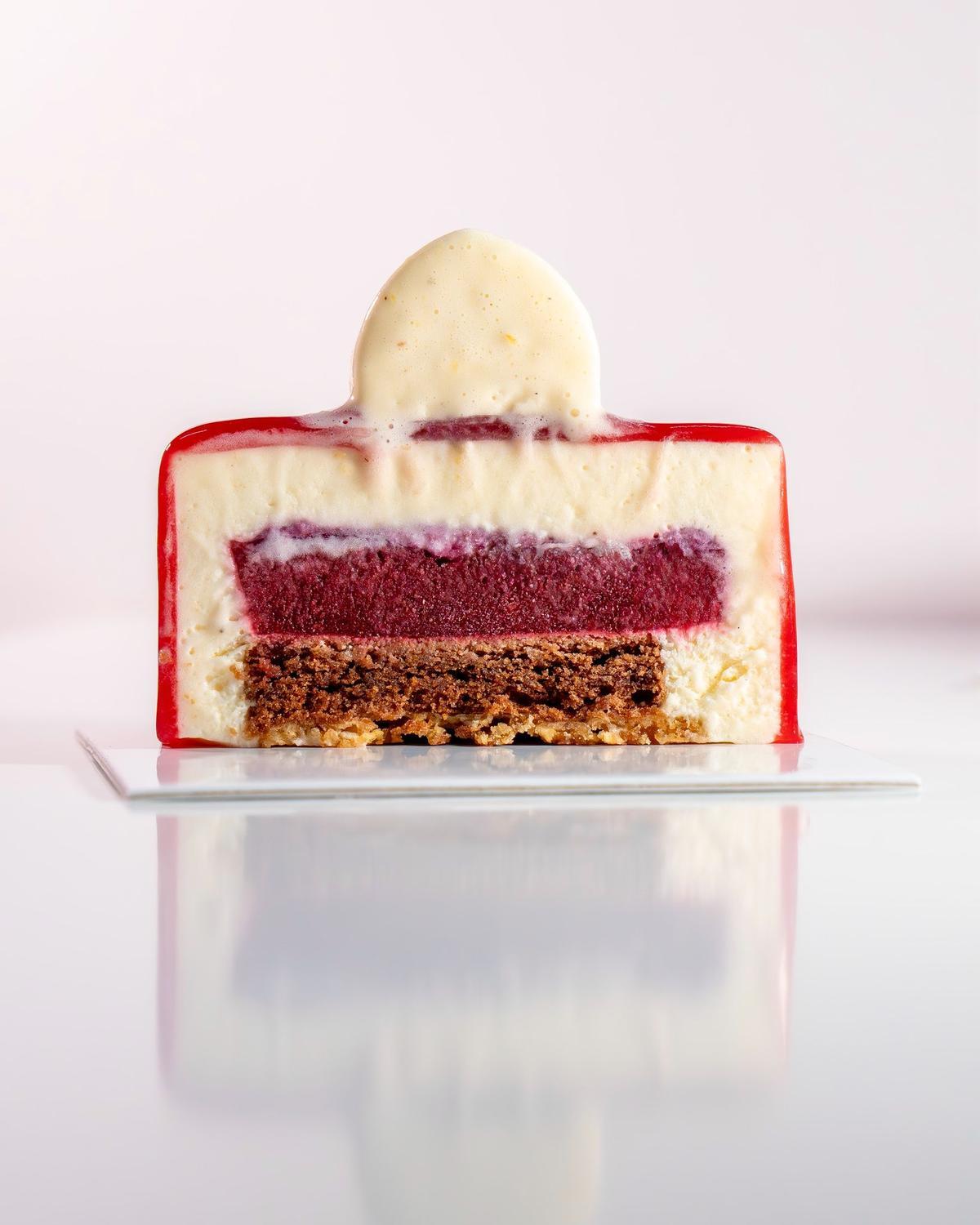 Una de las tartas de la cafetería Texturas de chocolate