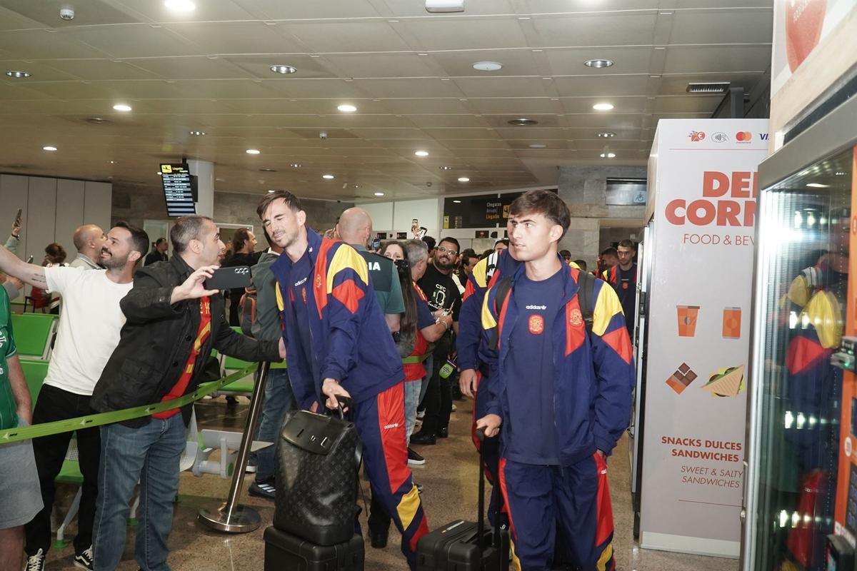 Llegada de la Selección Española a A Coruña Llegada de la Selección Española a A Coruña